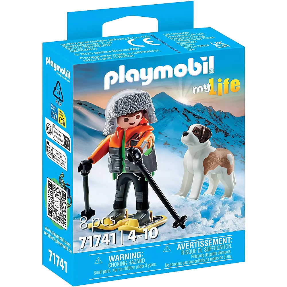 PLAYMOBIL My Life Wanderer mit Bernhardiner 71741