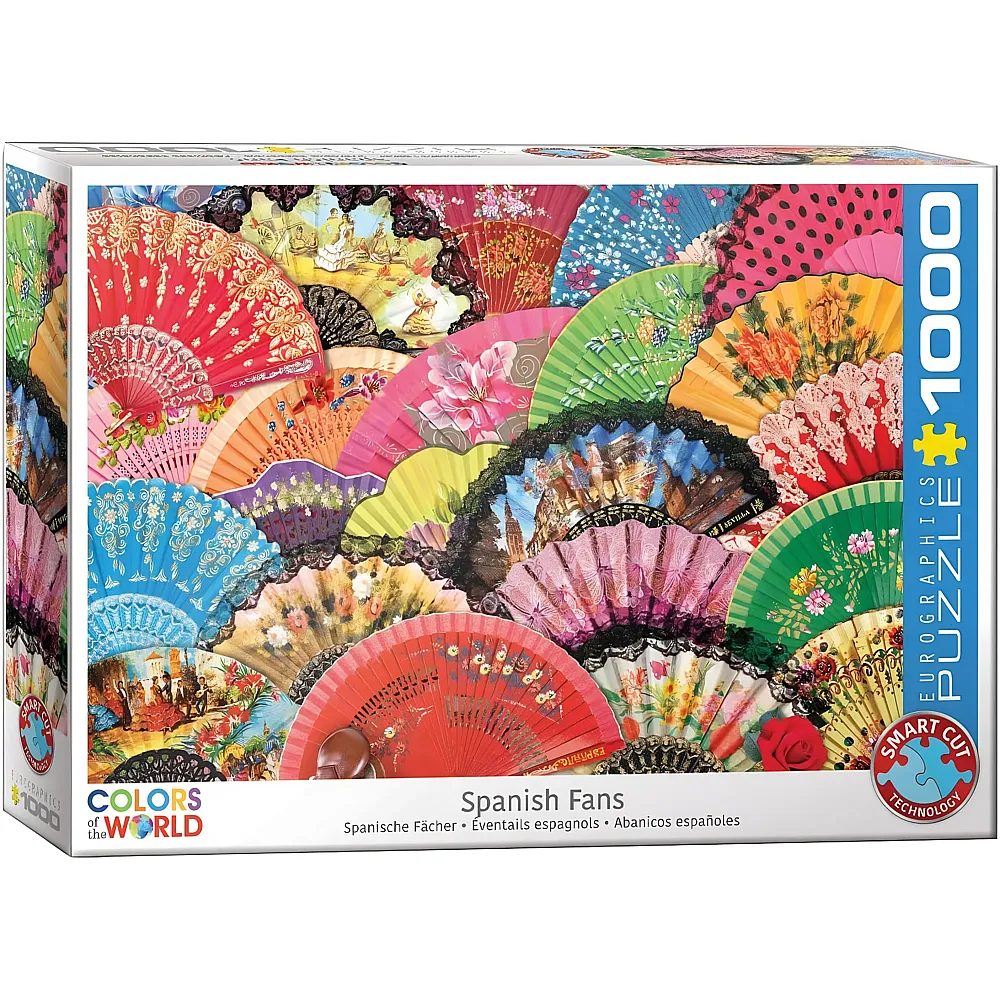 Eurographics Puzzle Colors of the World Spanische F�cher - 1000 Teile