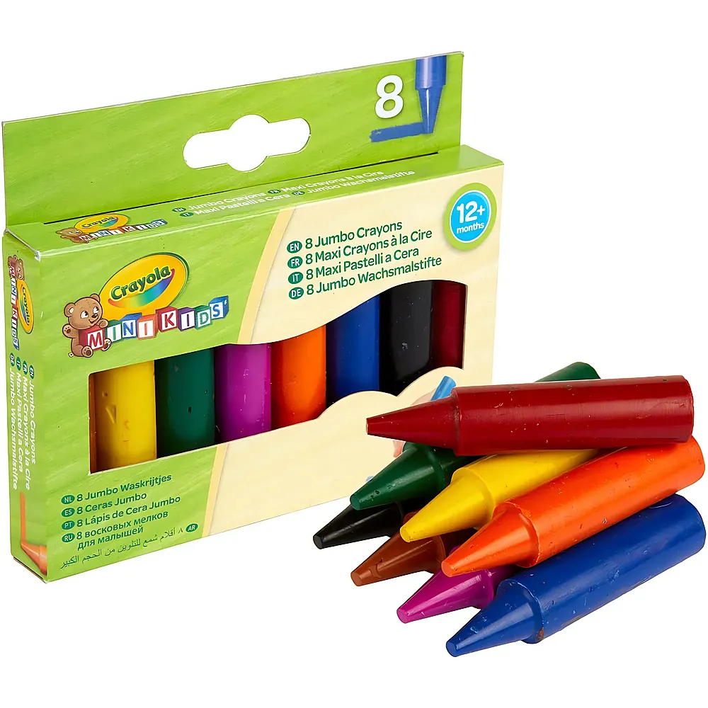 Crayola Mini Kids Pastelli a cera extra spessi - 8 pezzi