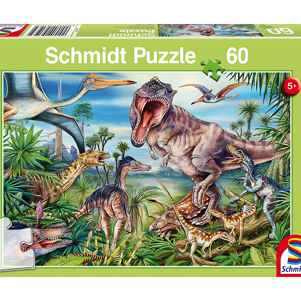 Schmidt Puzzle Bei den Dinosauriern 60Teile