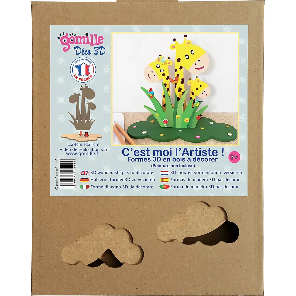 Gomille 3D Giraffen / Kruter Deko - Suche