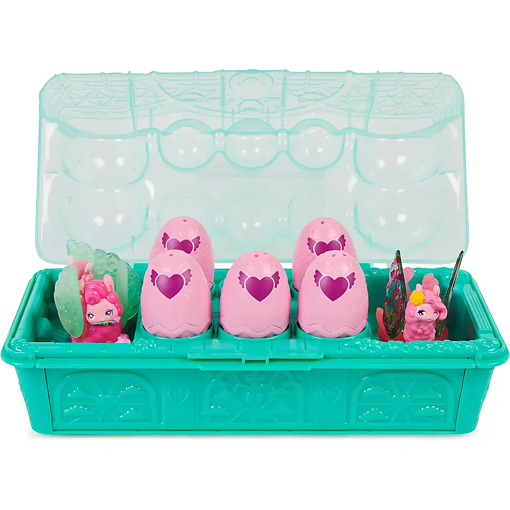 Spin Master Hatchimals CollEGGtibles Rainbowcation Eierkarton mit Lama-Familie