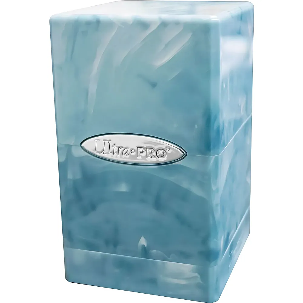 meinspielzeug - Ultra Pro Satin Tower Deck Box - Marble Light Blue, White | Sammelkarten