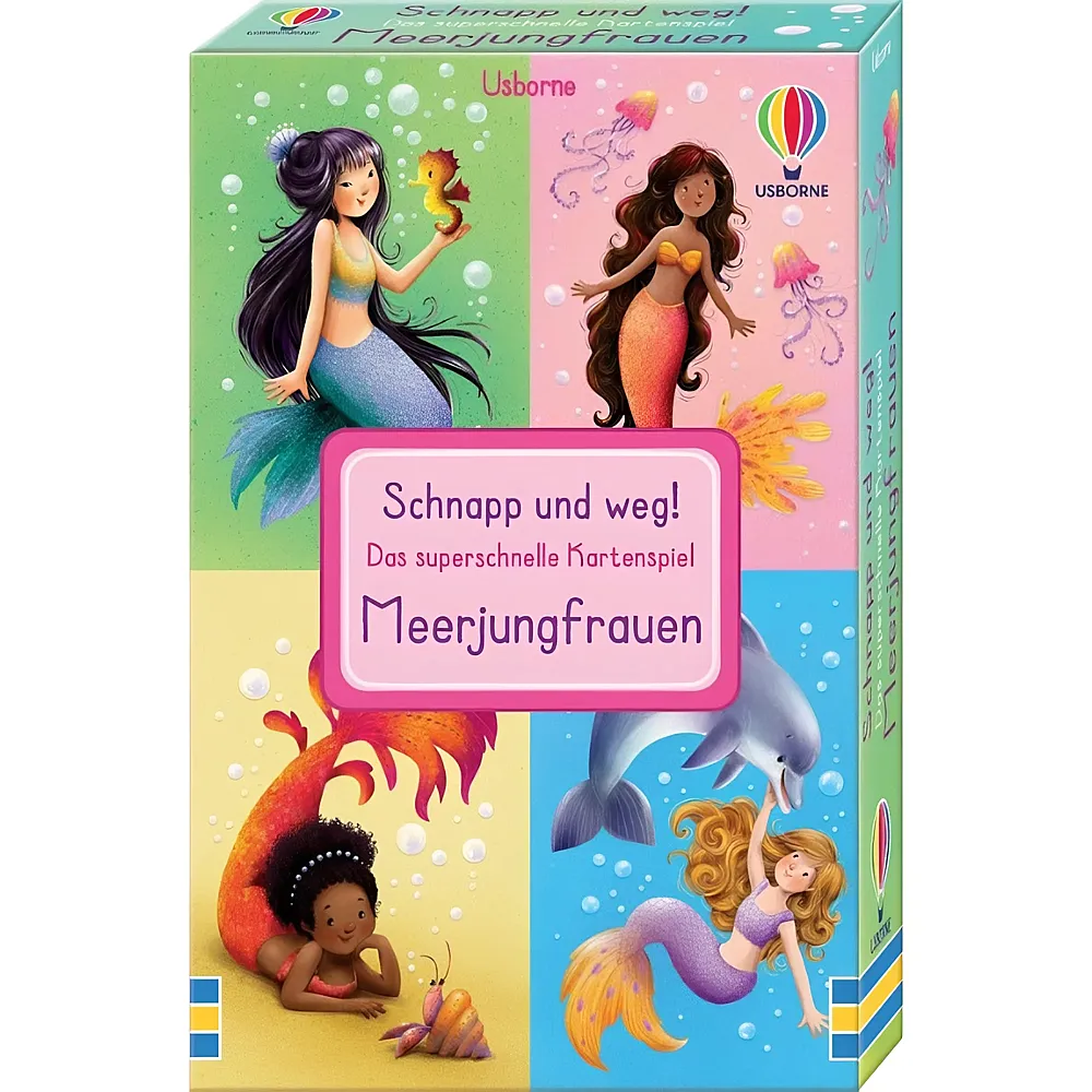 Usborne Spiele Schnapp und weg Das superschnelle Kartenspiel: Meerjungfrauen