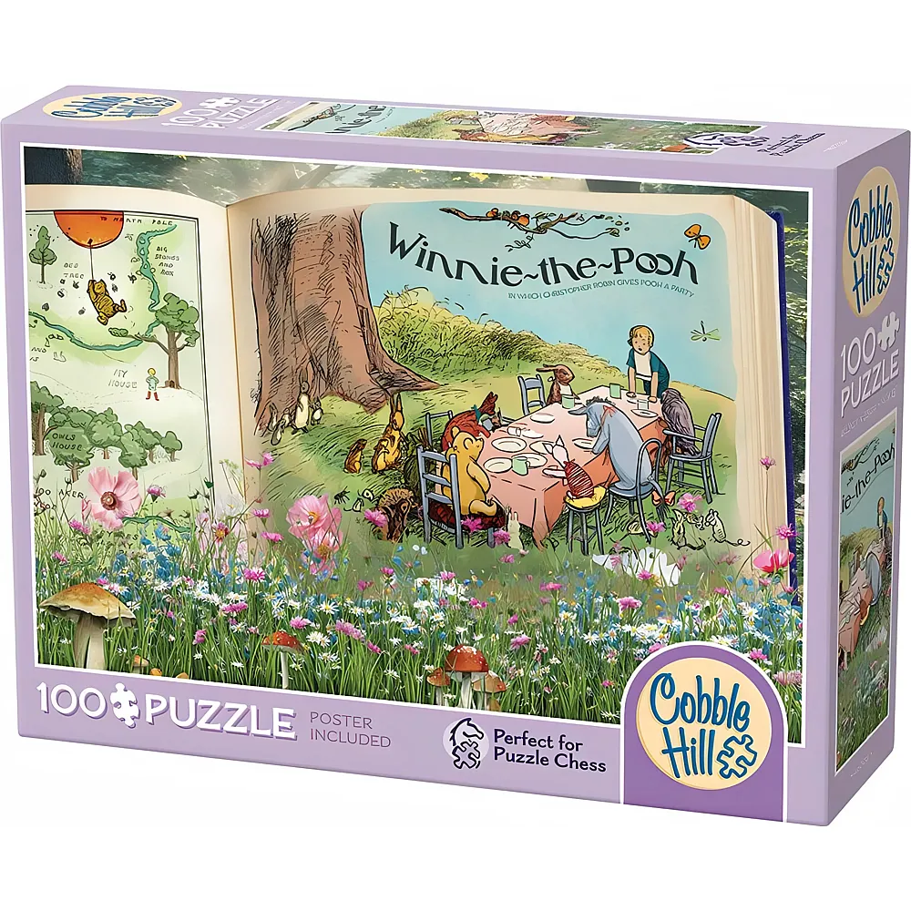 Cobble Hill Puzzle 100 Teile XXL Teile - Once Upon a Time - Winne-The-Pooh