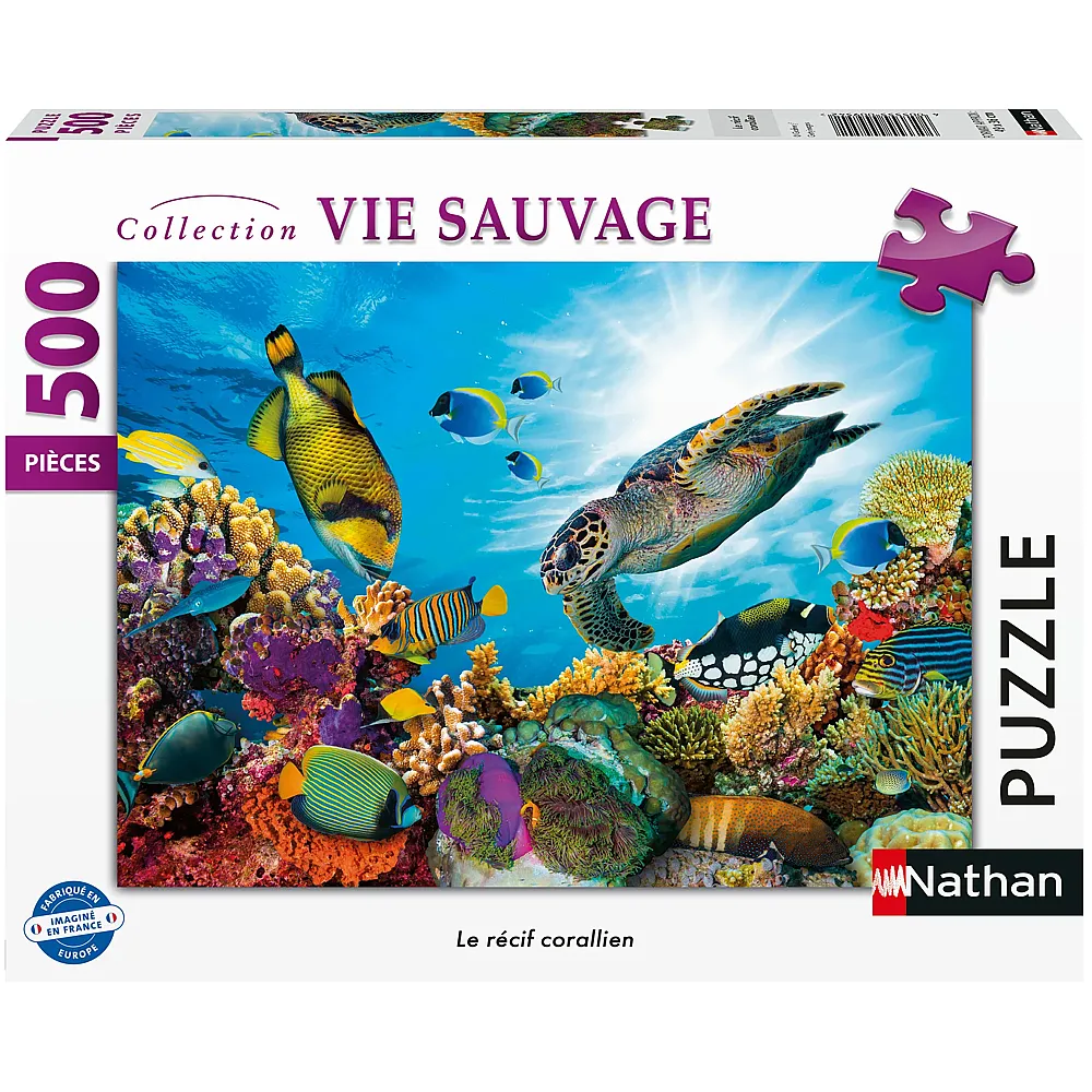 Nathan Puzzle Collection Vie Sauvage Korallenriff 500Teile