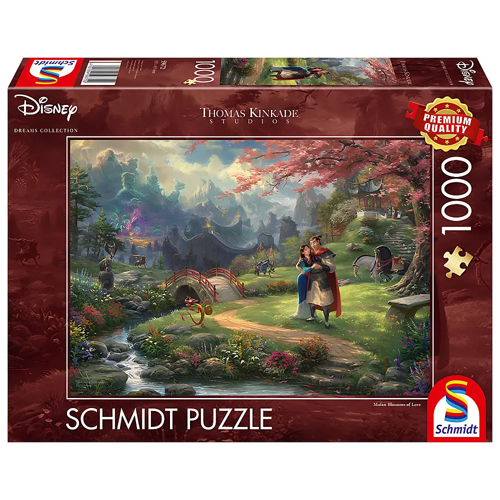 Schmidt Puzzle Thomas Kinkade Disney Princess Mulan 1000Teile