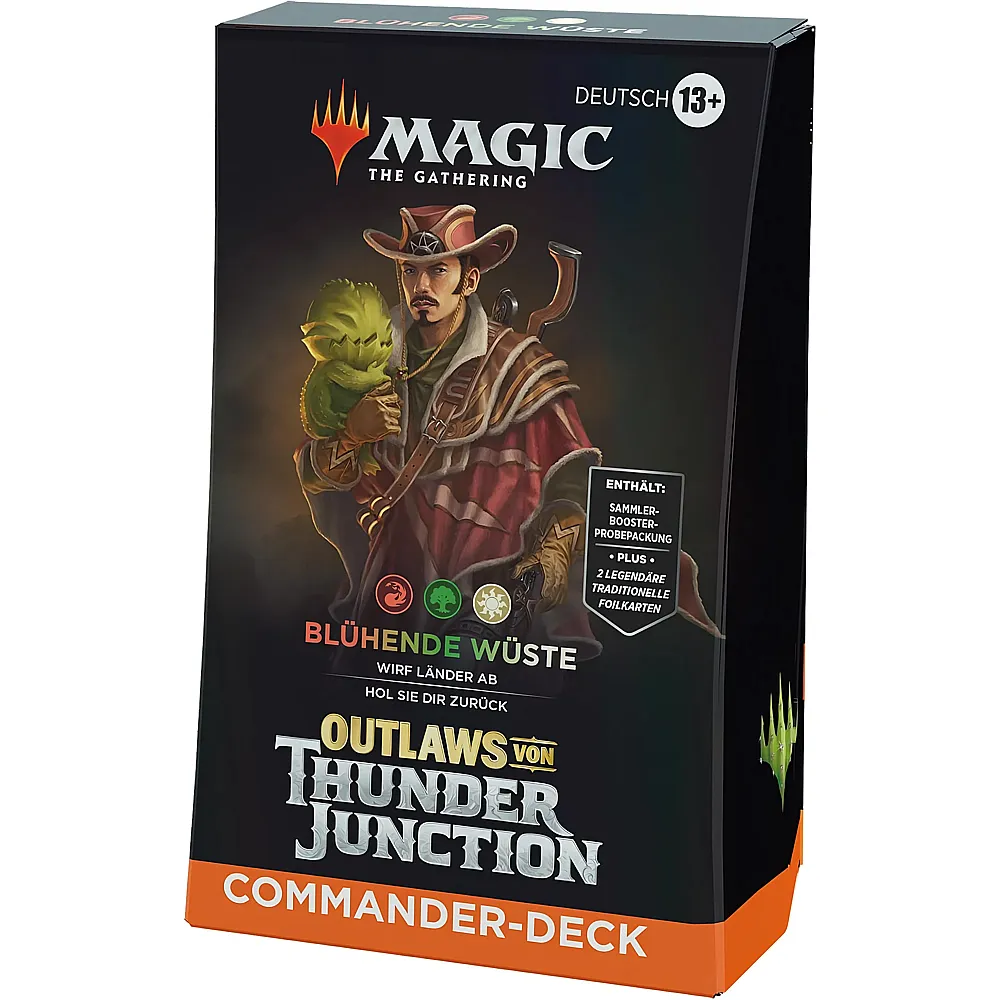 Magic The Gathering Outlaws von Thunder Junction Commander-Deck - Bl�hende W�ste - Deutsch - Sammelkarten TCG