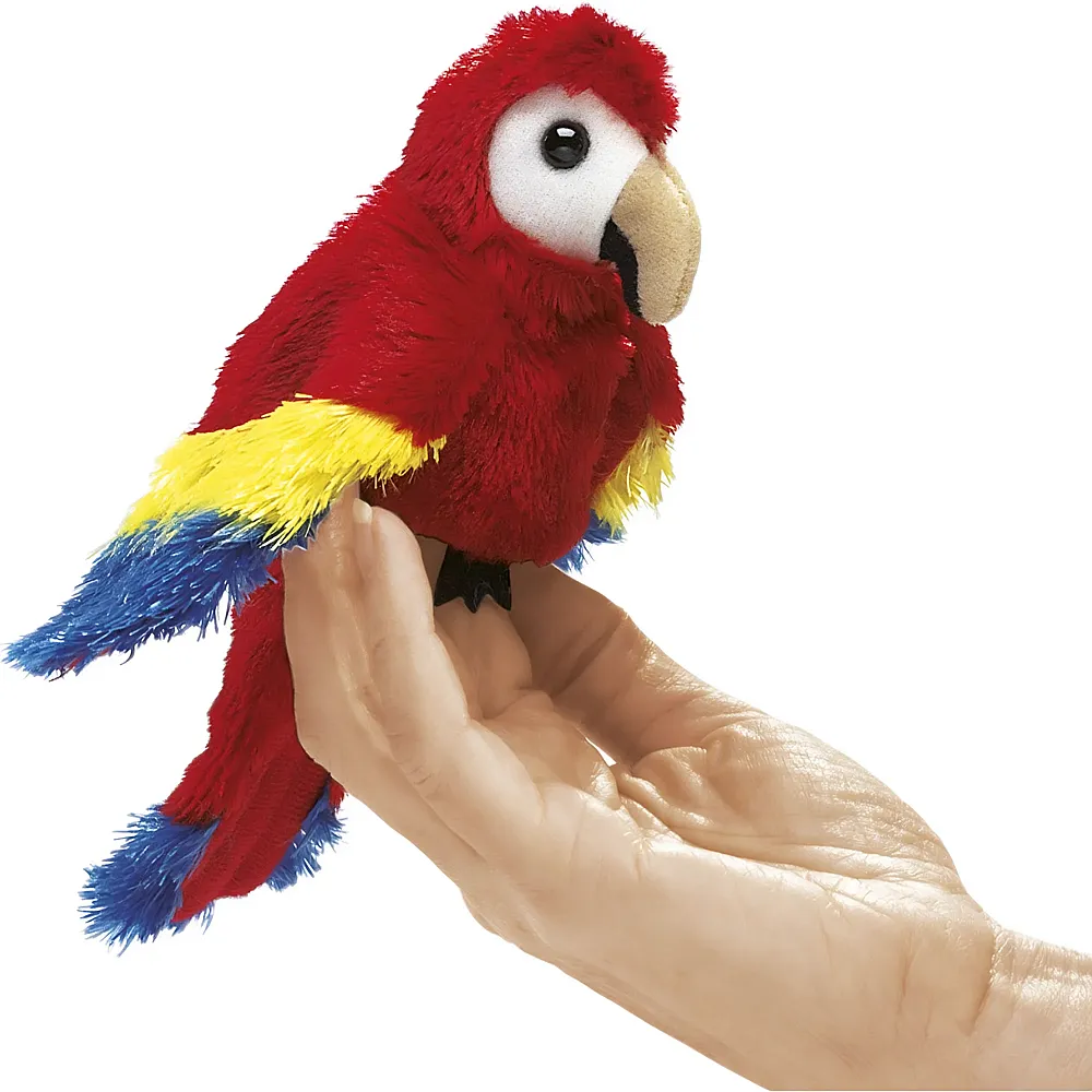 Folkmanis Fingerpuppe Papagei 18cm