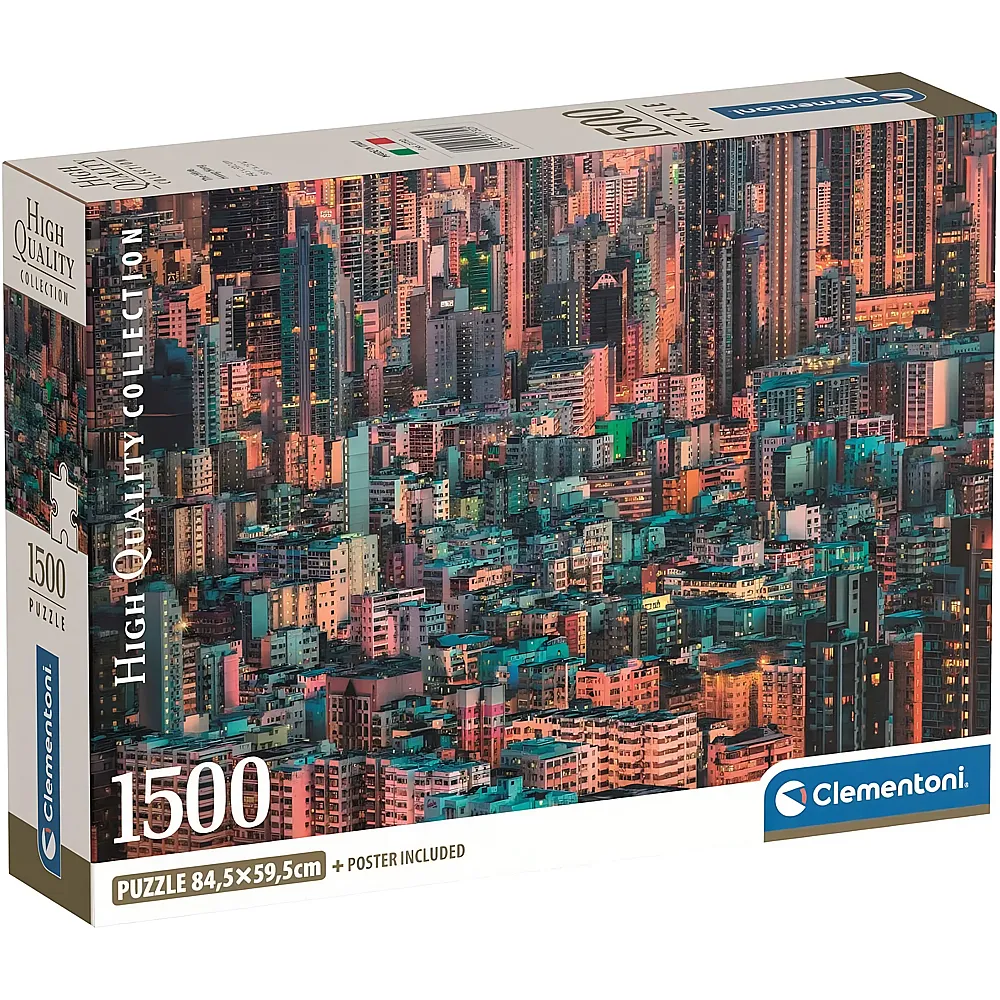 Clementoni Puzzle High Quality Collection The Hive, Hongkong 1500Teile