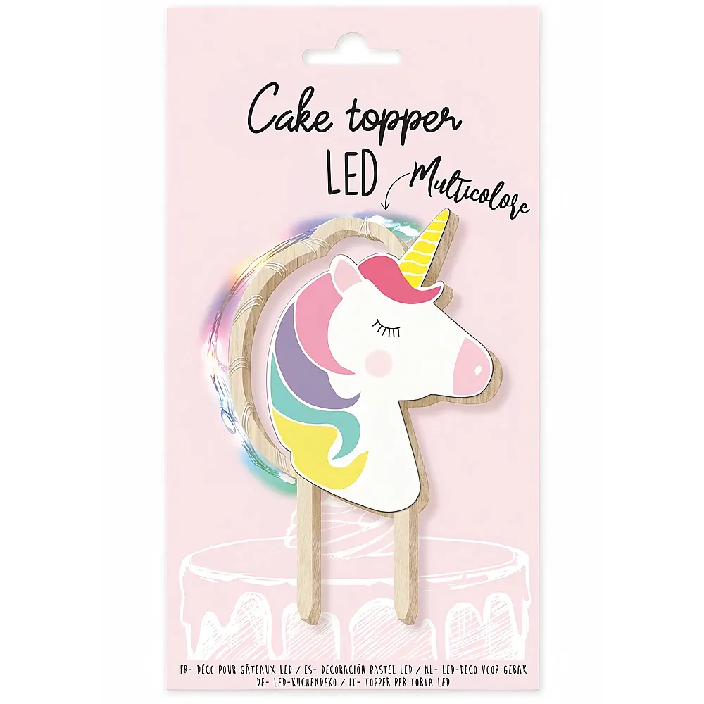 ScrapCooking Tortenaufsatz mit Led Licorne
