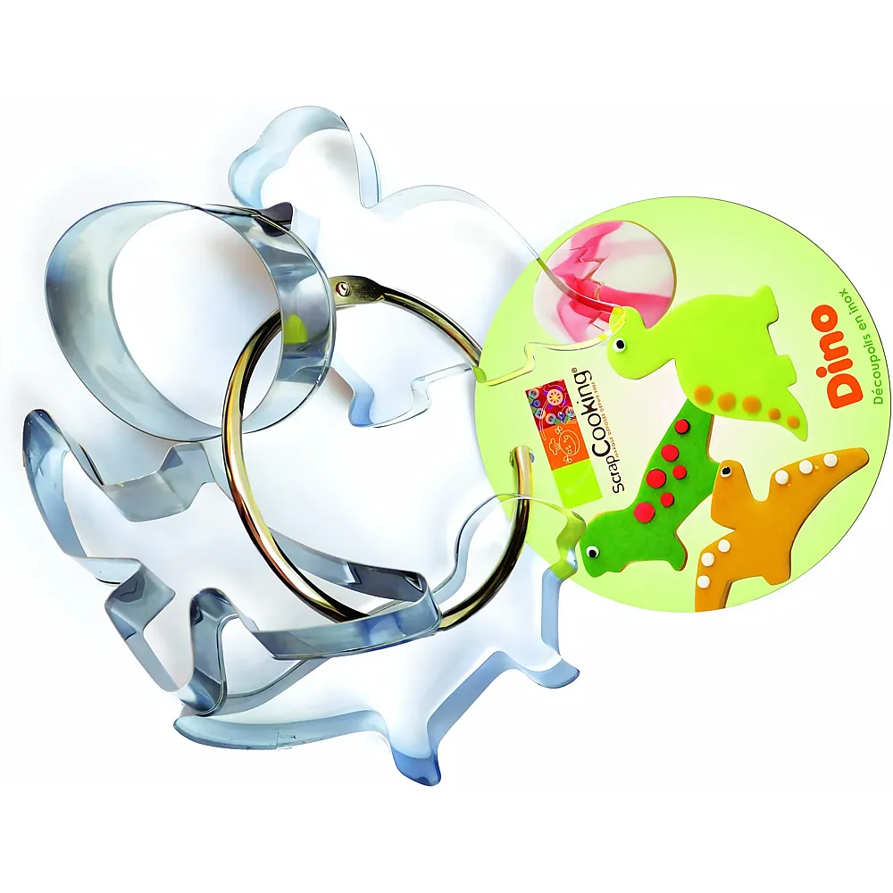 ScrapCooking Ausstechset Dino - 4 Teile | Backen & Dekorieren