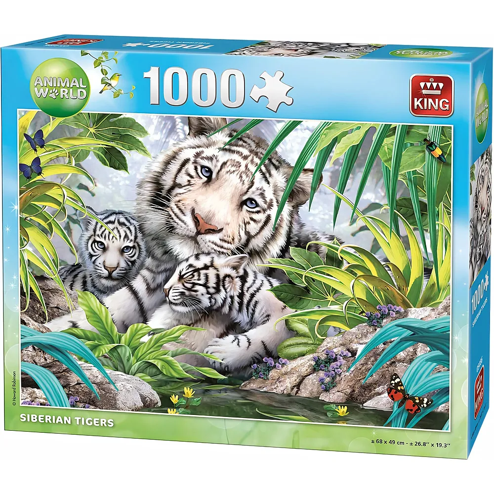 King Puzzle Sibirische Tiger - 1000 Teile