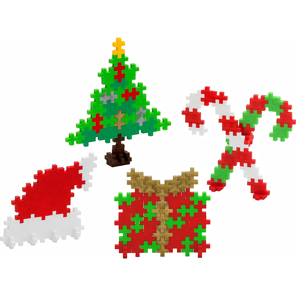 Plus-Plus Display 48 Kreativ Bausteine Weihnachtsdeko