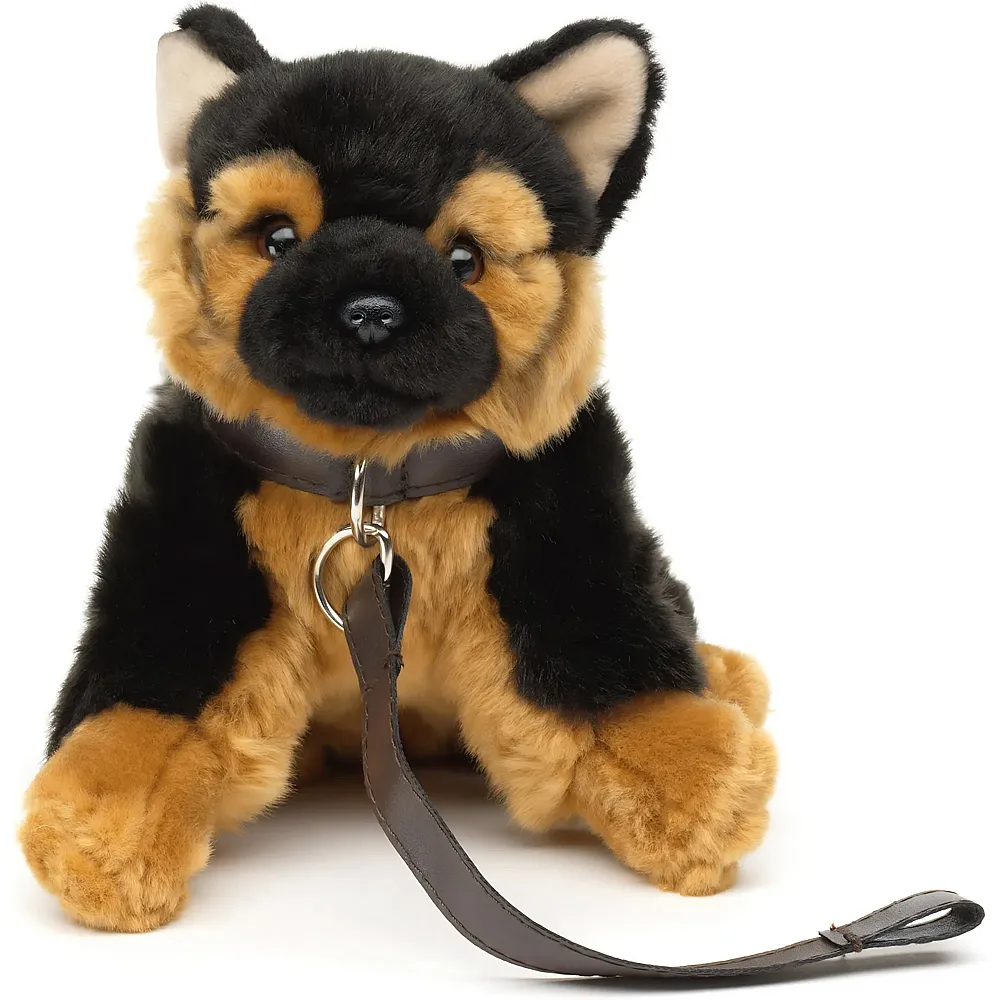 Unitoys Deutscher Sch�ferhundmit Sound und Leine - 18 cm - Hunde Pl�sch