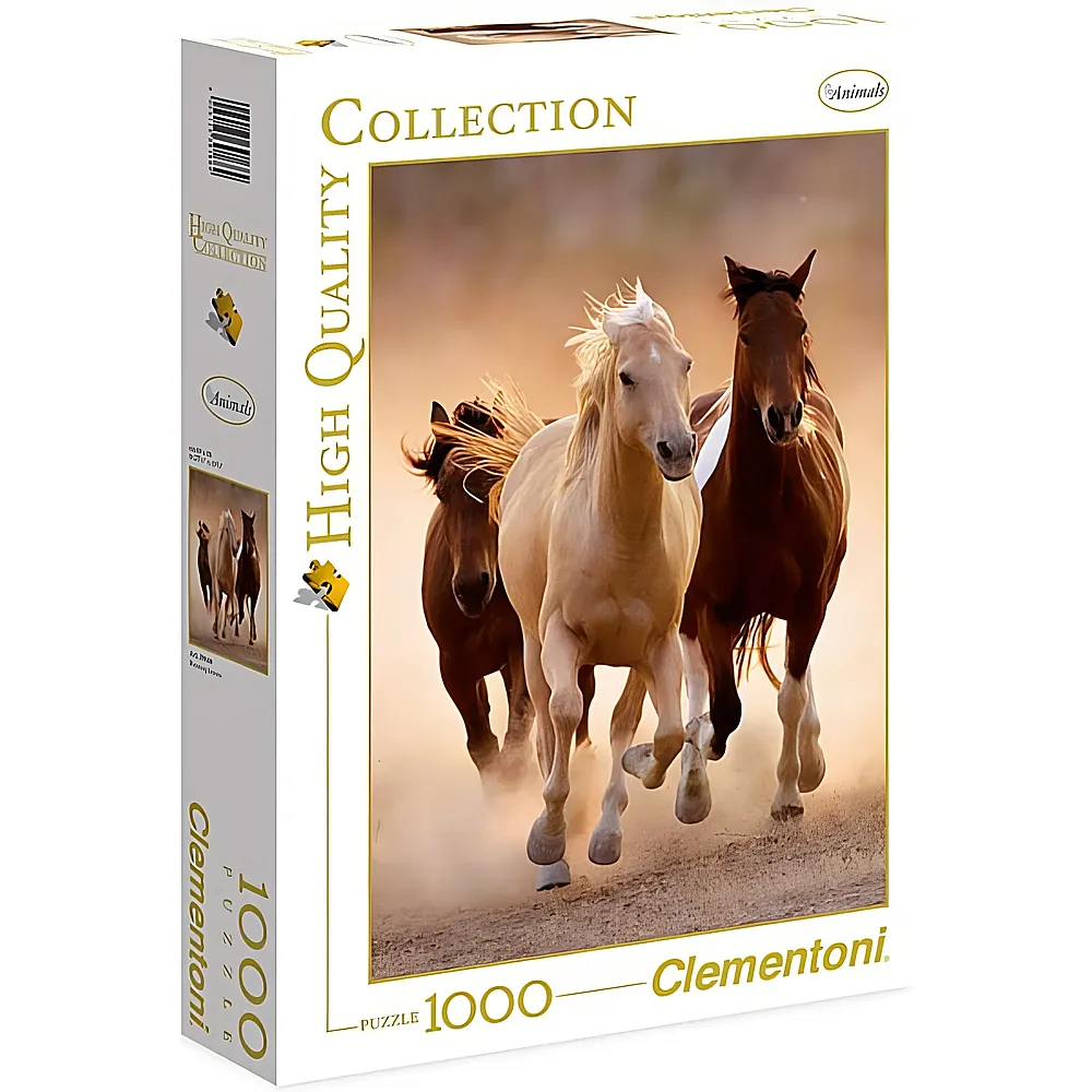 Clementoni Puzzle High Quality Collection Pferde 1000Teile