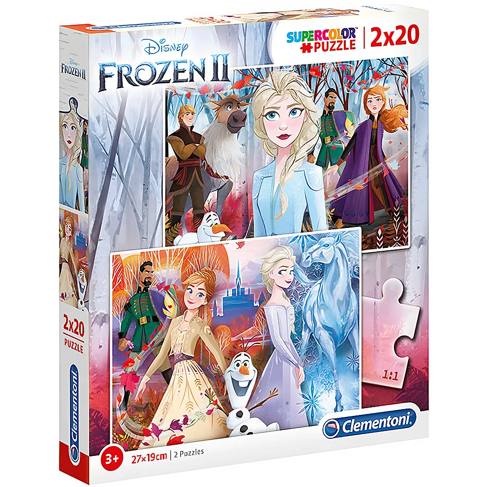 Clementoni Puzzle Supercolor Disney Frozen 2 2x20