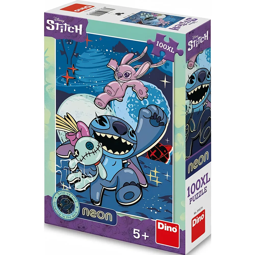 Dino Puzzle Neon Lilo & Stitch Stitch 100Teile