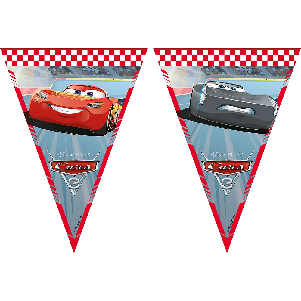 Procos Disney Cars Fanion en papier Disney Cars 3 - 3 m