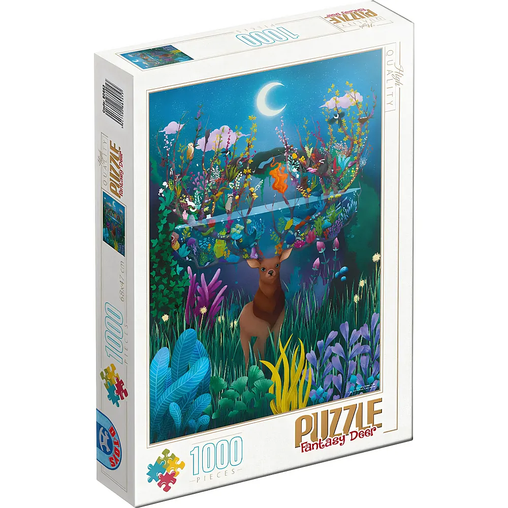 DToys Demeter Brigi Fantasie-Hirsch - 1000 Teile