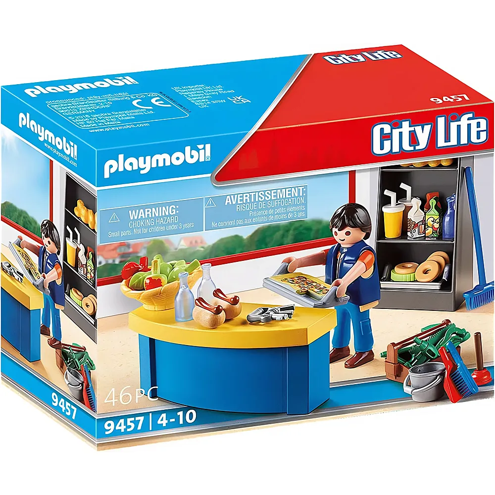 PLAYMOBIL City Life Hausmeister mit Kiosk 9457