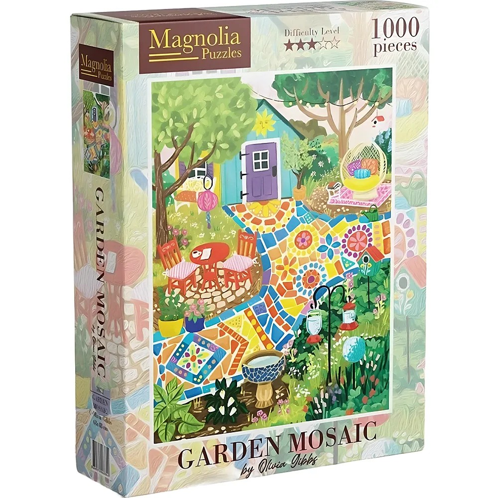 Magnolia Puzzle Olivia Gibbs Garden Mosaic 1000Teile