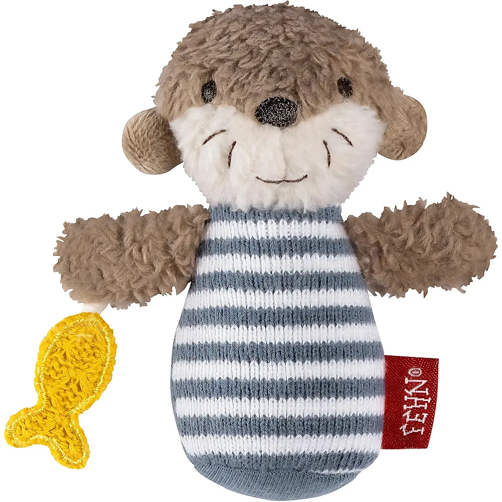 meinspielzeug - Fehn Mini-Rassel Otter 9,5cm | Rasseln