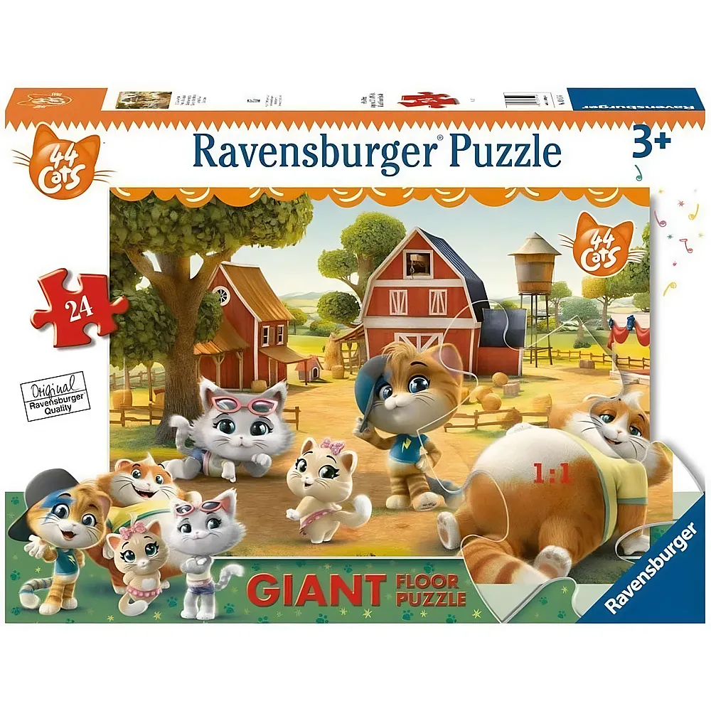 Ravensburger Puzzle Giant Floor 44 Cats - 24 Teile