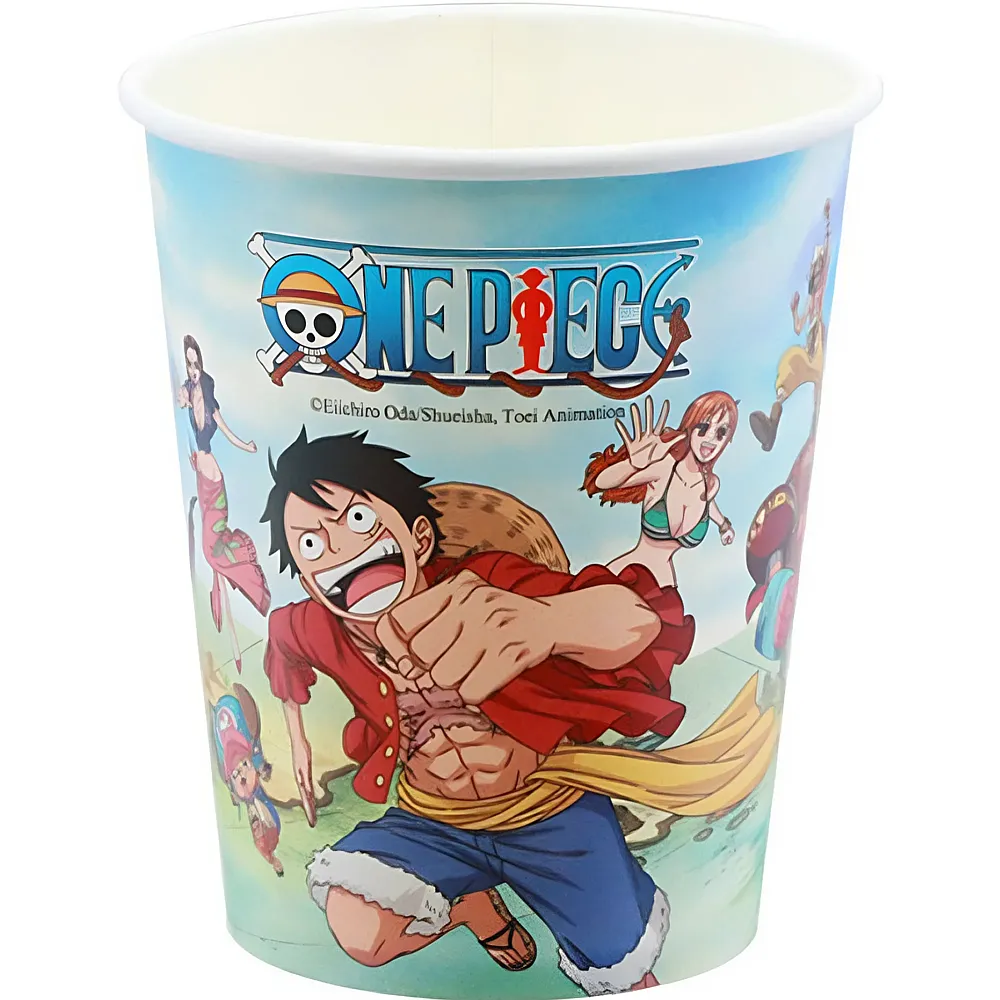 meinspielzeug - Amscan One Piece Papierbecher 250ml 8Teile | Tischdeko