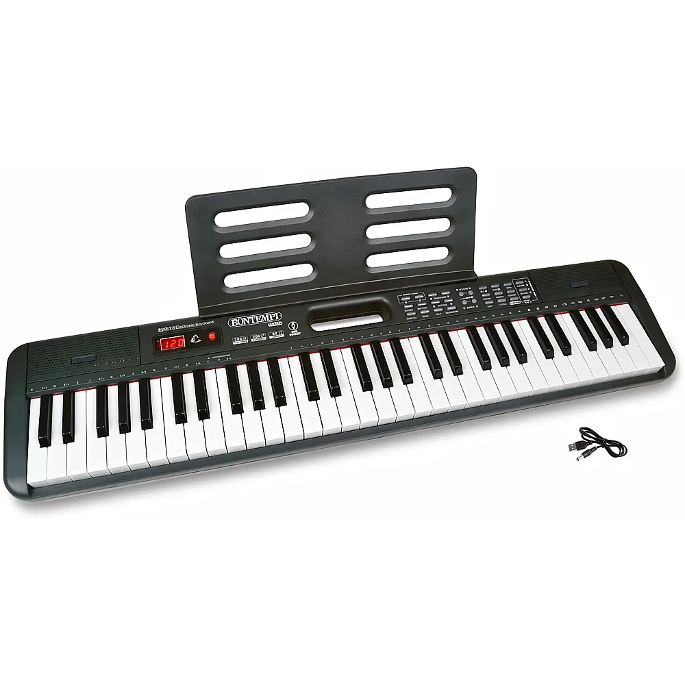 Bontempi HarmonyKeys - Professionelle Digitaltastatur, 61 Tasten mit USB-Anschluss