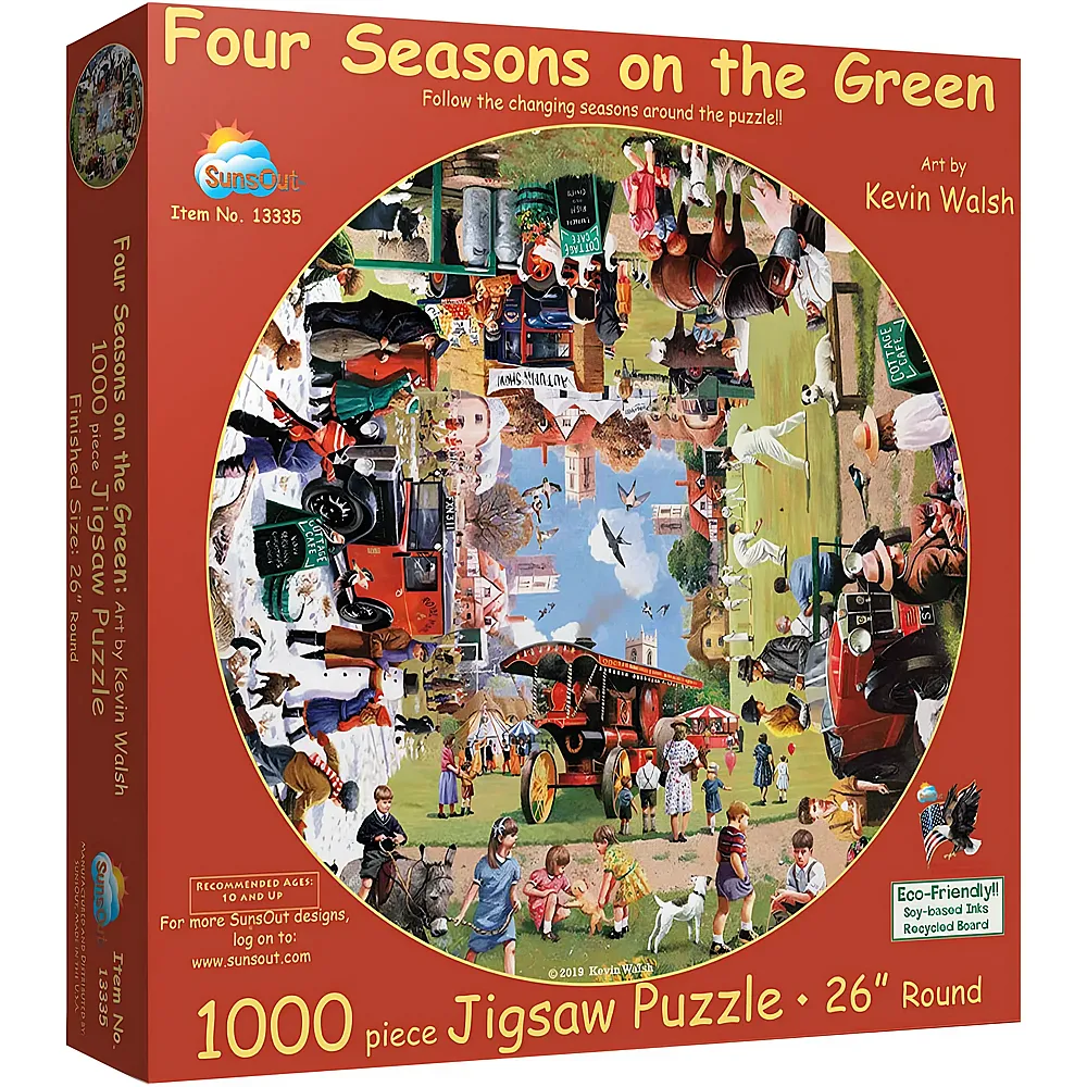 SunsOut Puzzle Kevin Walsh Four Seasons on the Green - 1000 Teile
