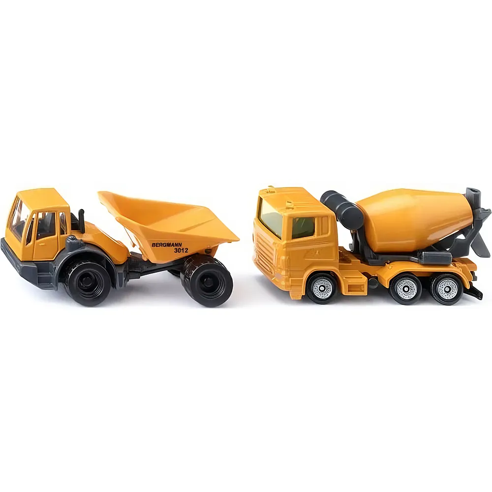 Siku Super Baustellenset, Dumper und Betonmischer