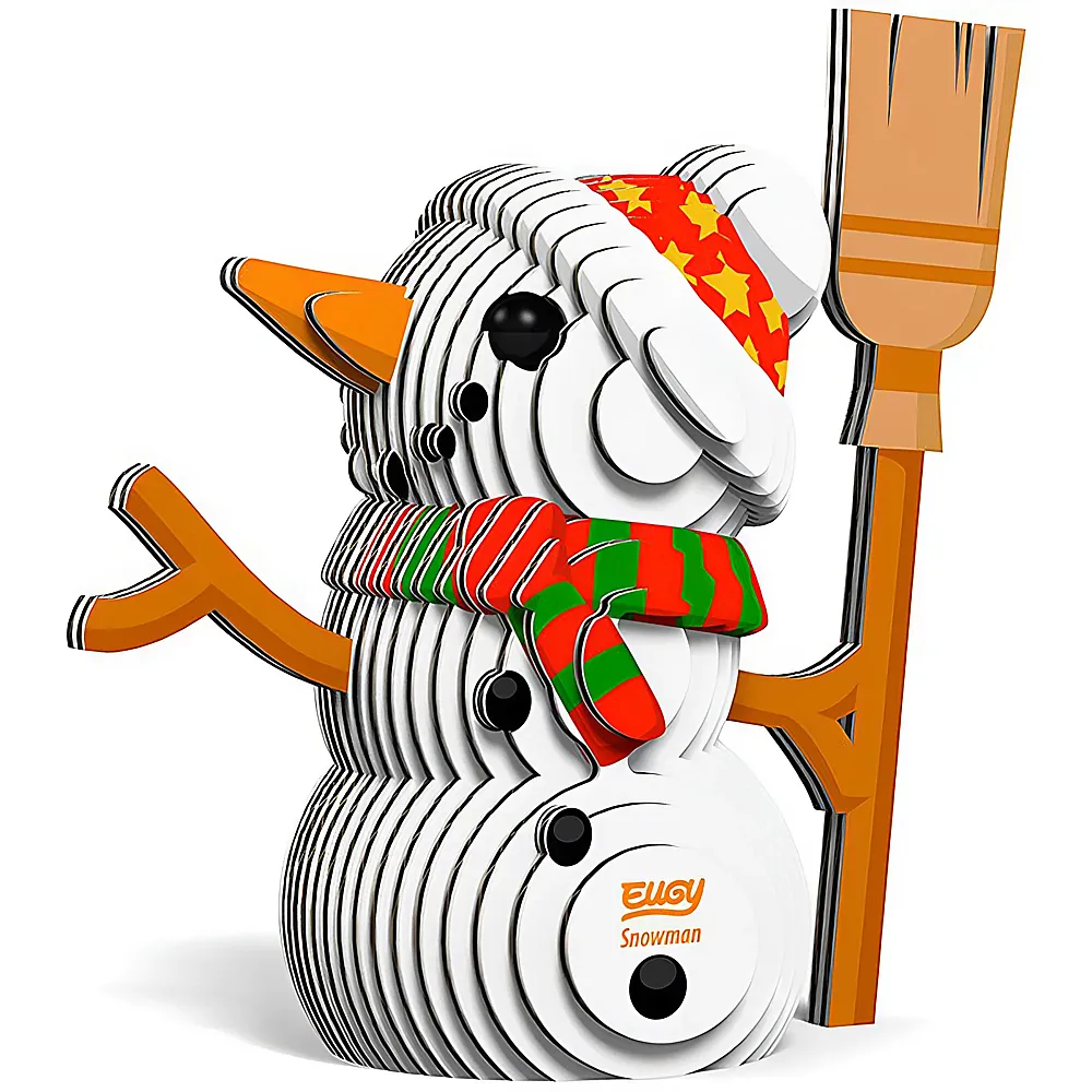 Eugy 3D Karton Figuren Schneemann
