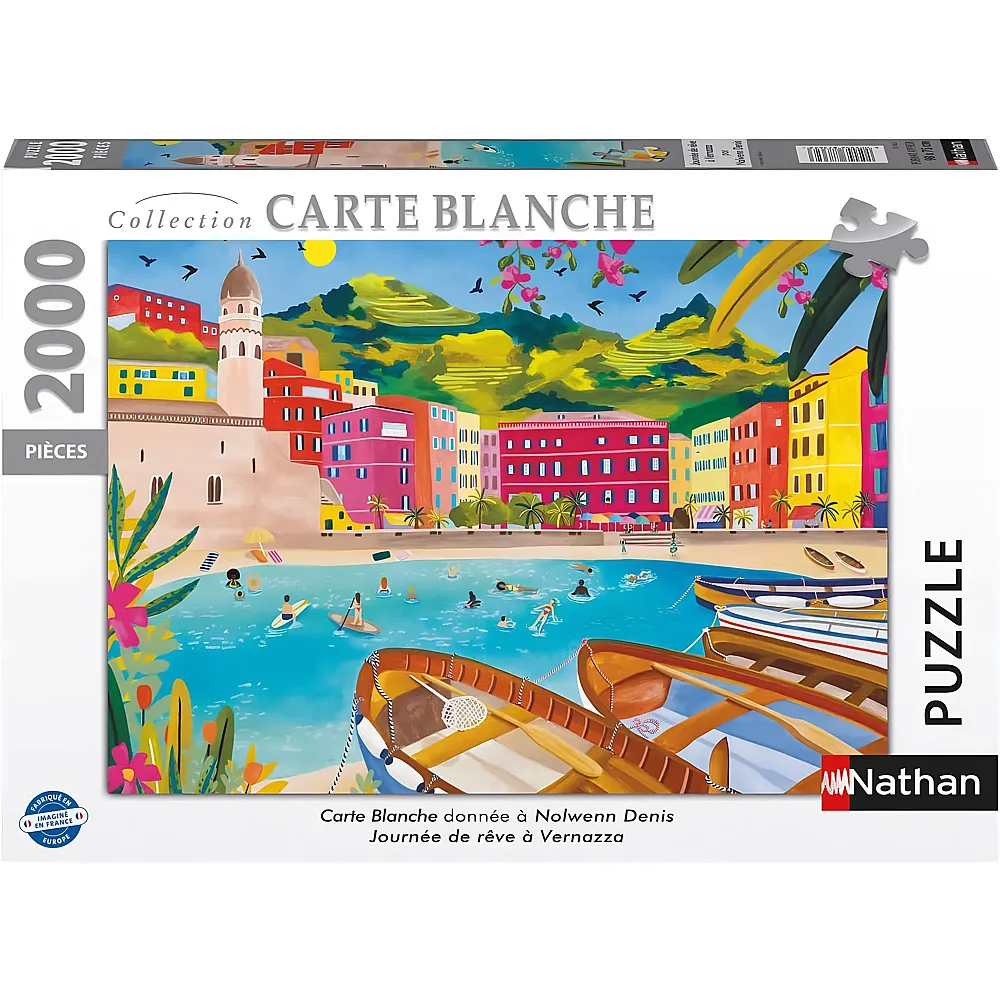 Nathan Puzzle Collection Carte Blanche Traumtag in Vernazza  Nolwenn Denis - 2000 Teile