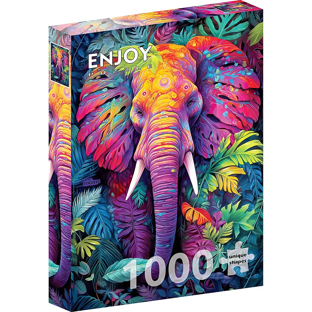 Enjoy Puzzle Getarnter Elefant - 1000 Teile
