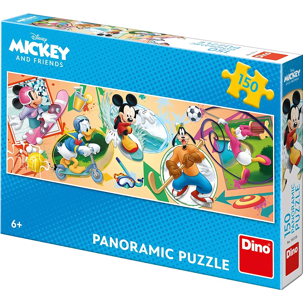 Dino Puzzle Panorama Mickey - 150 Teile