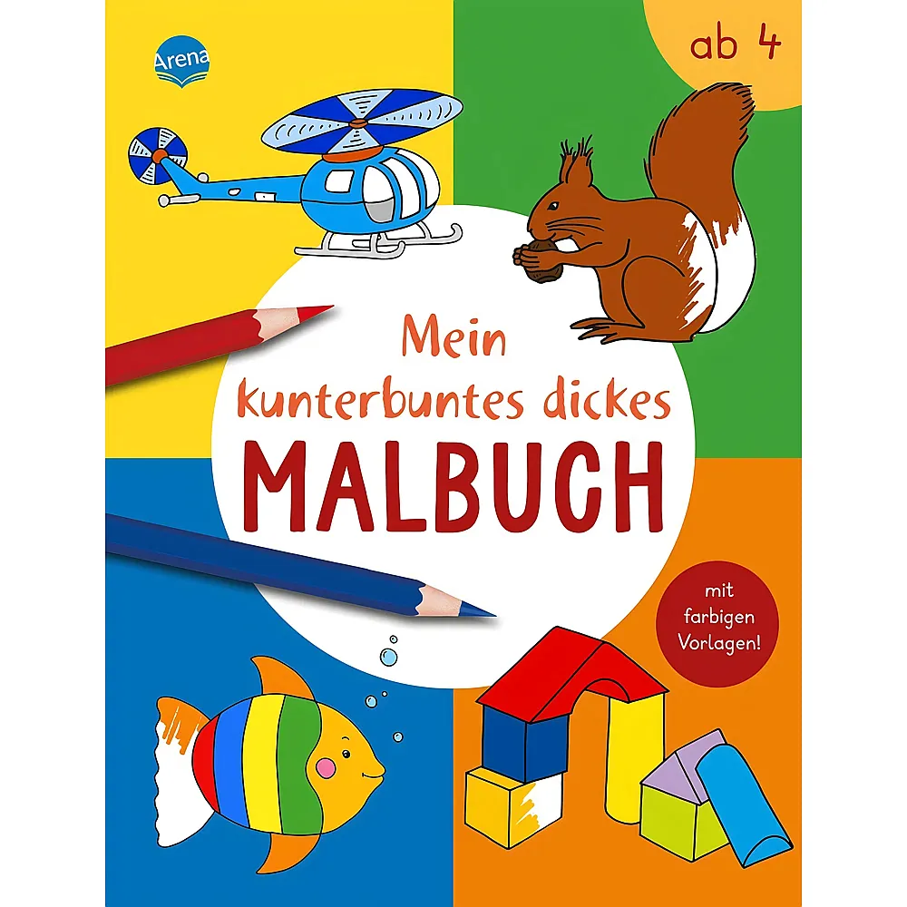Arena Mein kunterbuntes dickes Malbuch - Suche