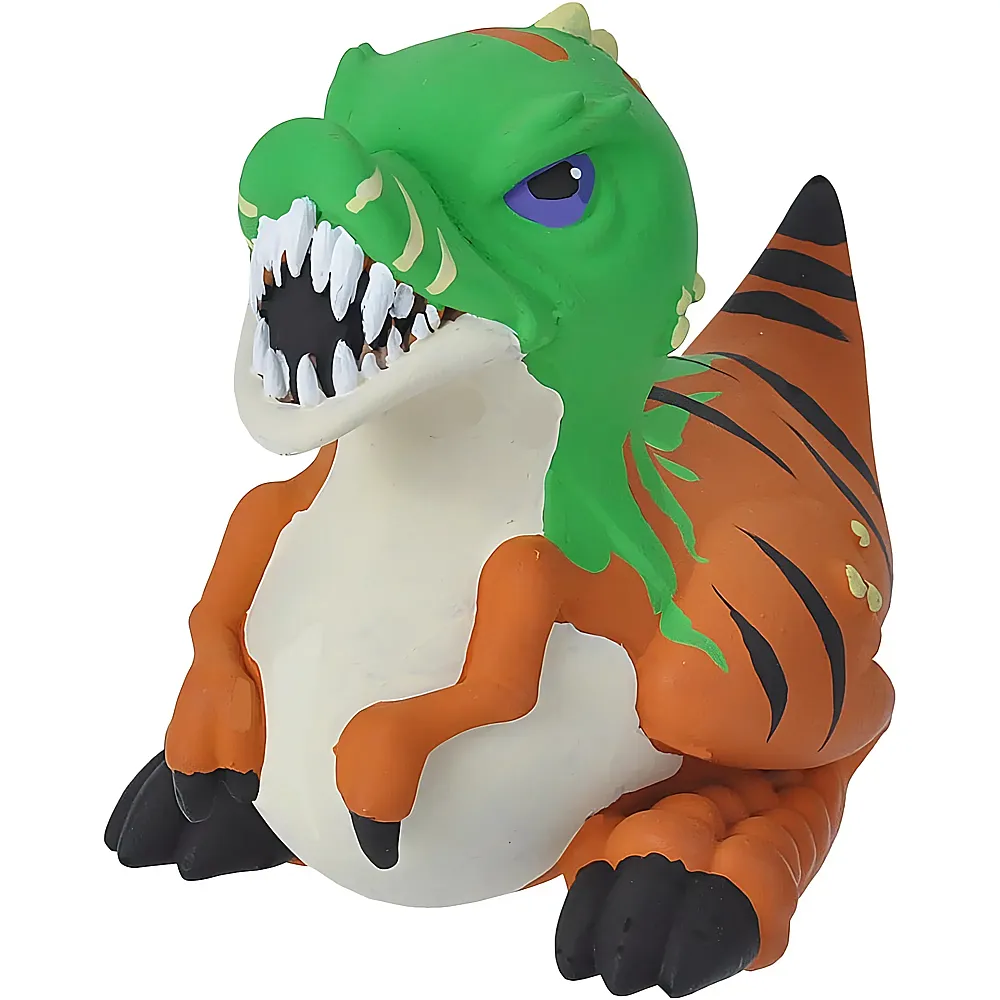 meinspielzeug - Wild Republic Rubber Duck T-Rex, Gummiente, Badewannen-Geschenke f�r Kinder, Quietscheentchen, Badespielzeug f�r Babys, Gummiente