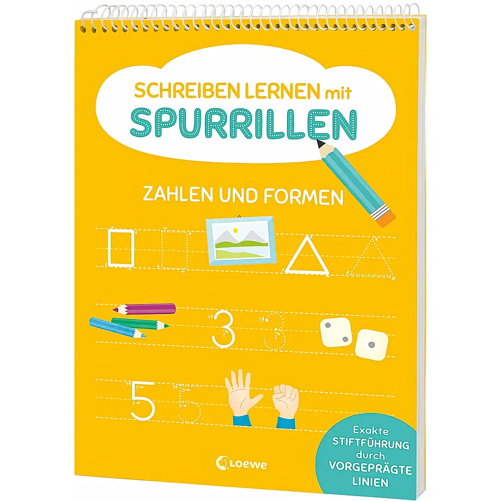 Loewe Schreiben lernen Spurrillen Zahlen&Forme