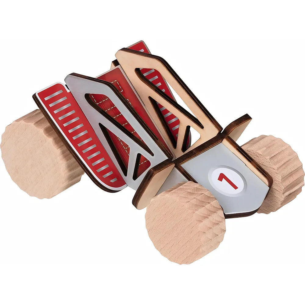 Goki Fahrzeugbausatz Buggy 3er Set, 11 Teile, Holz, 14,5 X 9 X 7,5 Cm