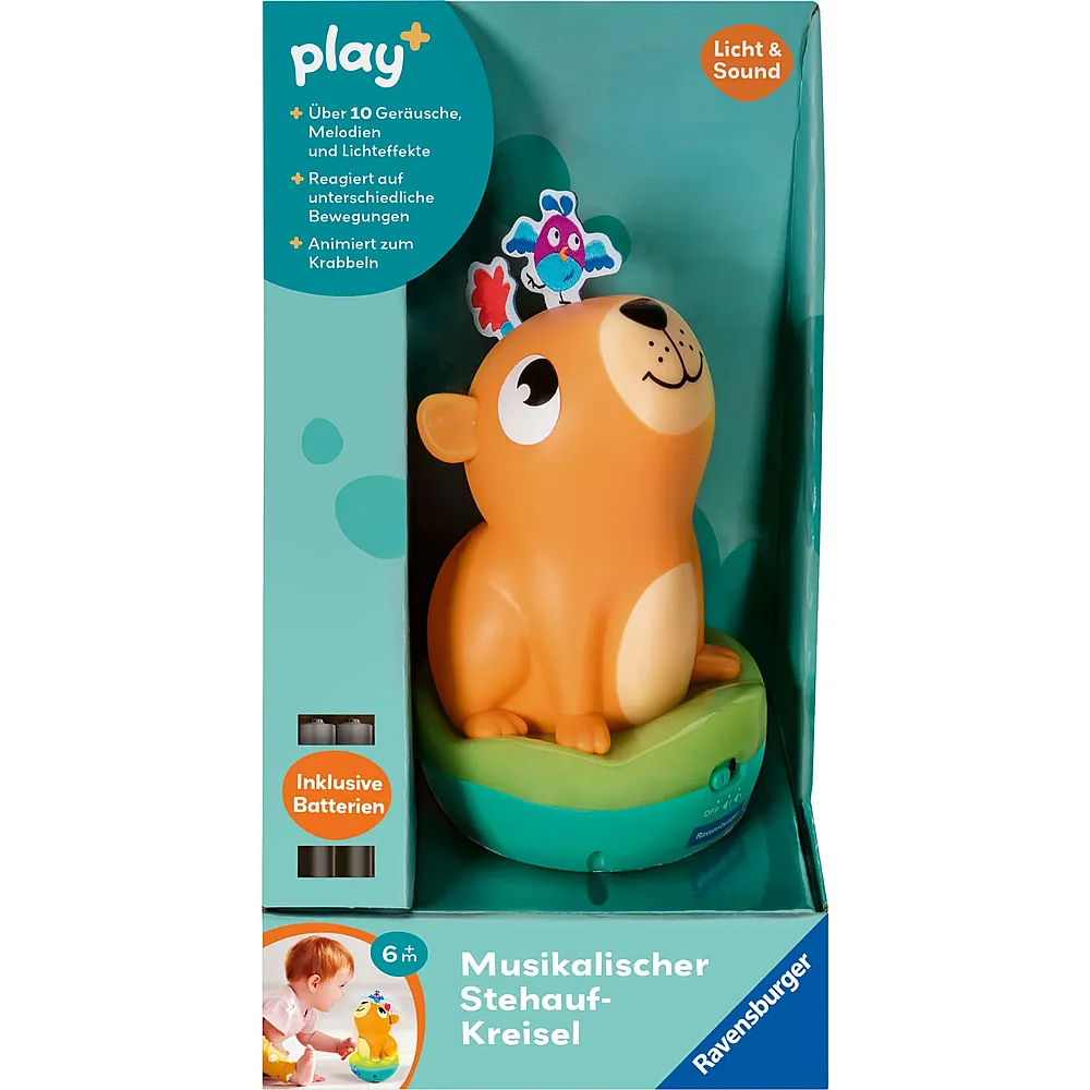 Ravensburger play+ Musikalischer Stehauf-Kreisel