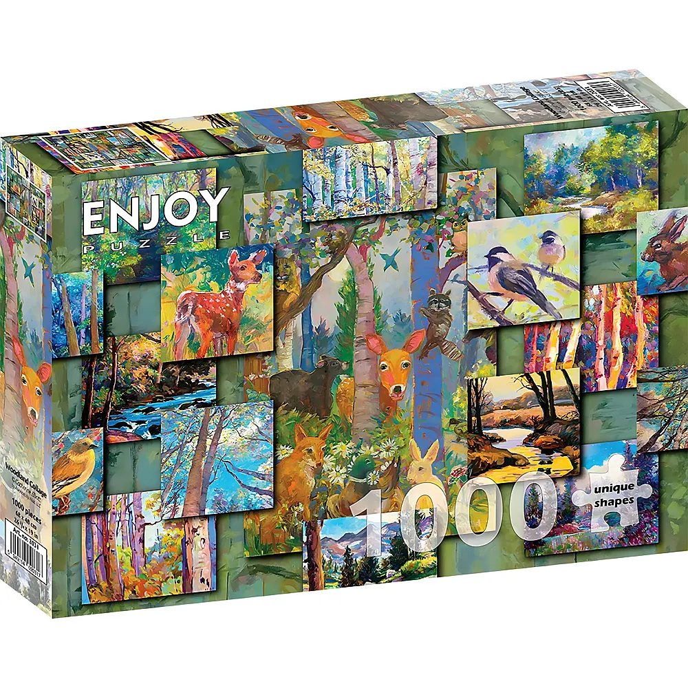 Enjoy Puzzle Woodland Collage - 1000 Teile