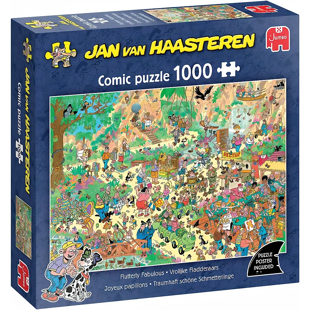 Jumbo Puzzle Jan van Haasteren Traumhaft sch�ne Schmetterlinge 1000Teile