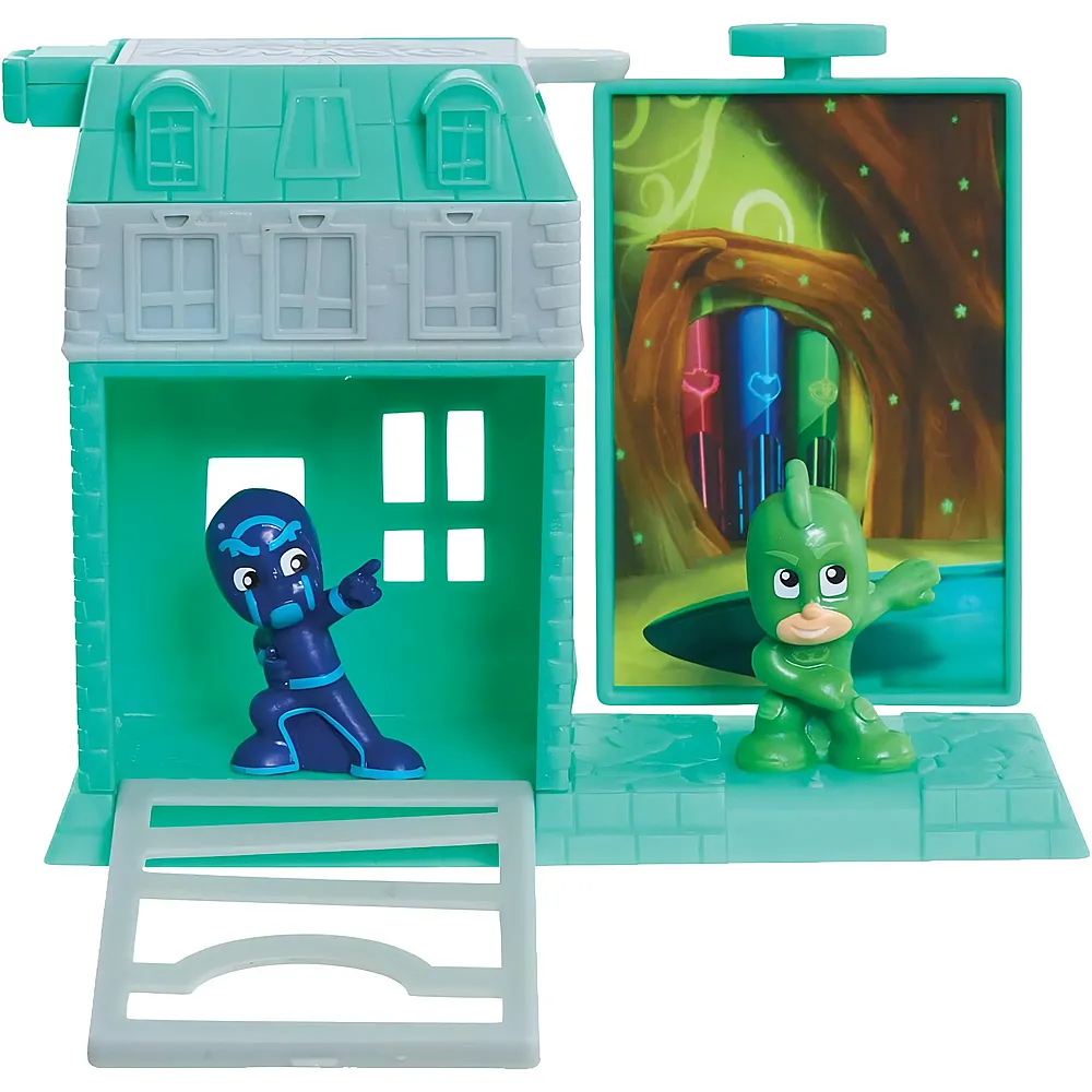 Flair PJ Masks Trap & Escape Playset-Gekko und Night Ninja