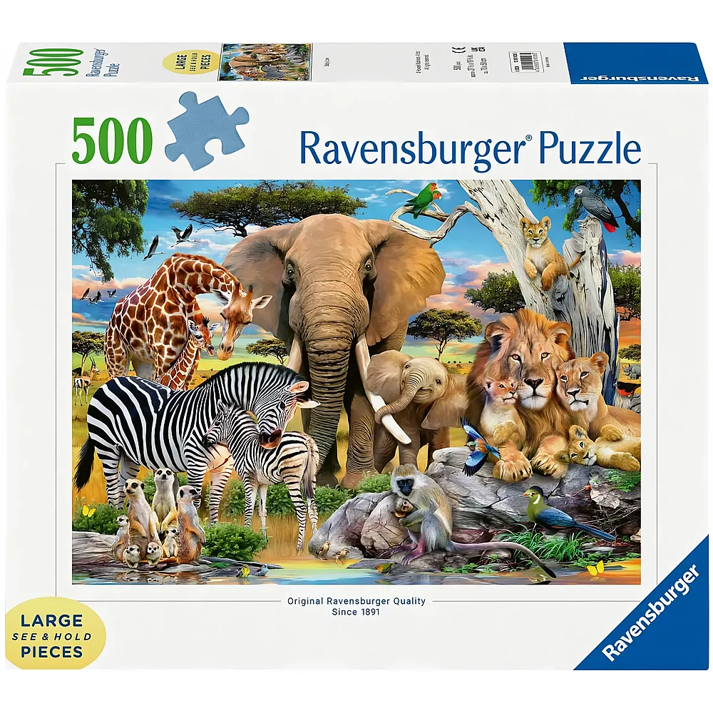 Ravensburger Puzzle Wilde Tierbabys 500Teile