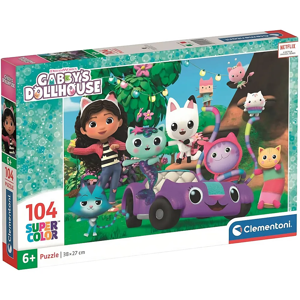 meinspielzeug - Clementoni Gabby und das Magische Haus - 104 Teile Gabby's Dollhouse | Puzzle 10-104 Teile