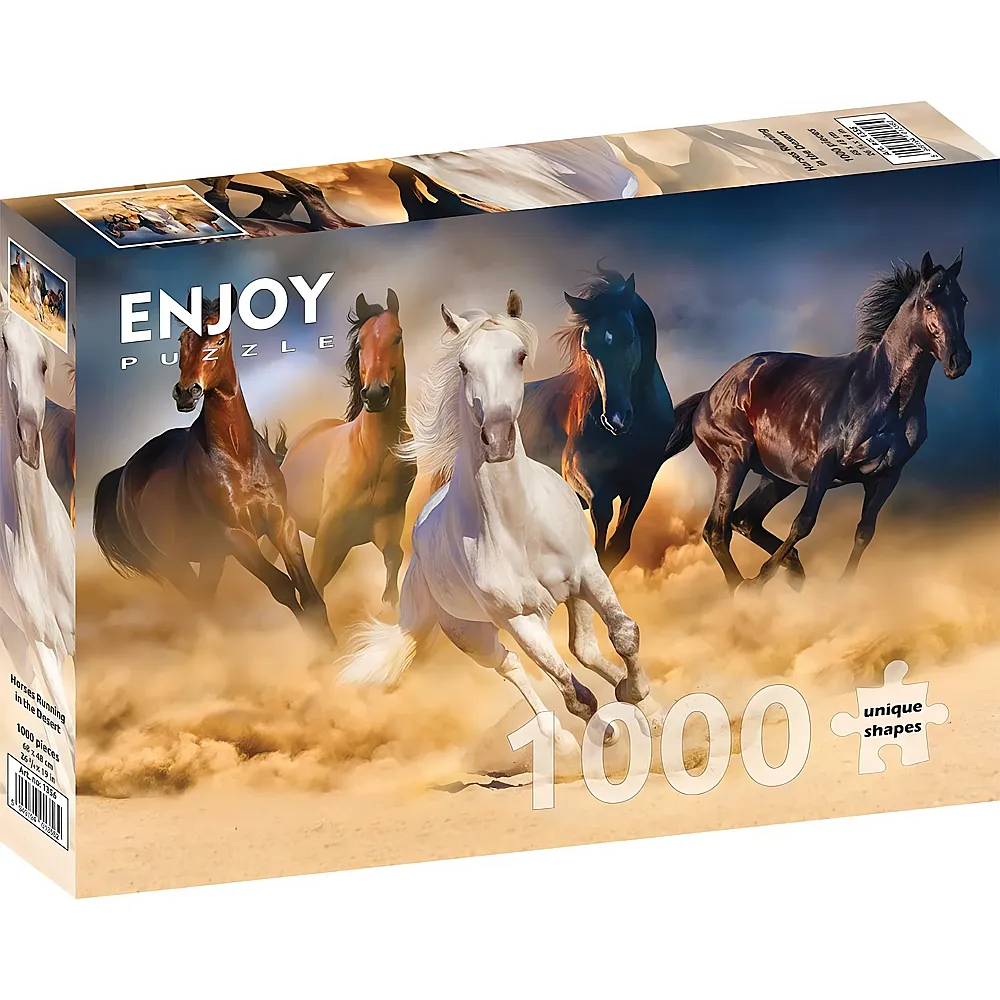 Enjoy Puzzle Pferde rennen in der W�ste - 1000 Teile
