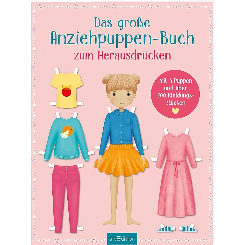 ars Edition Anziehpuppen-Buch zum Herausdrcken