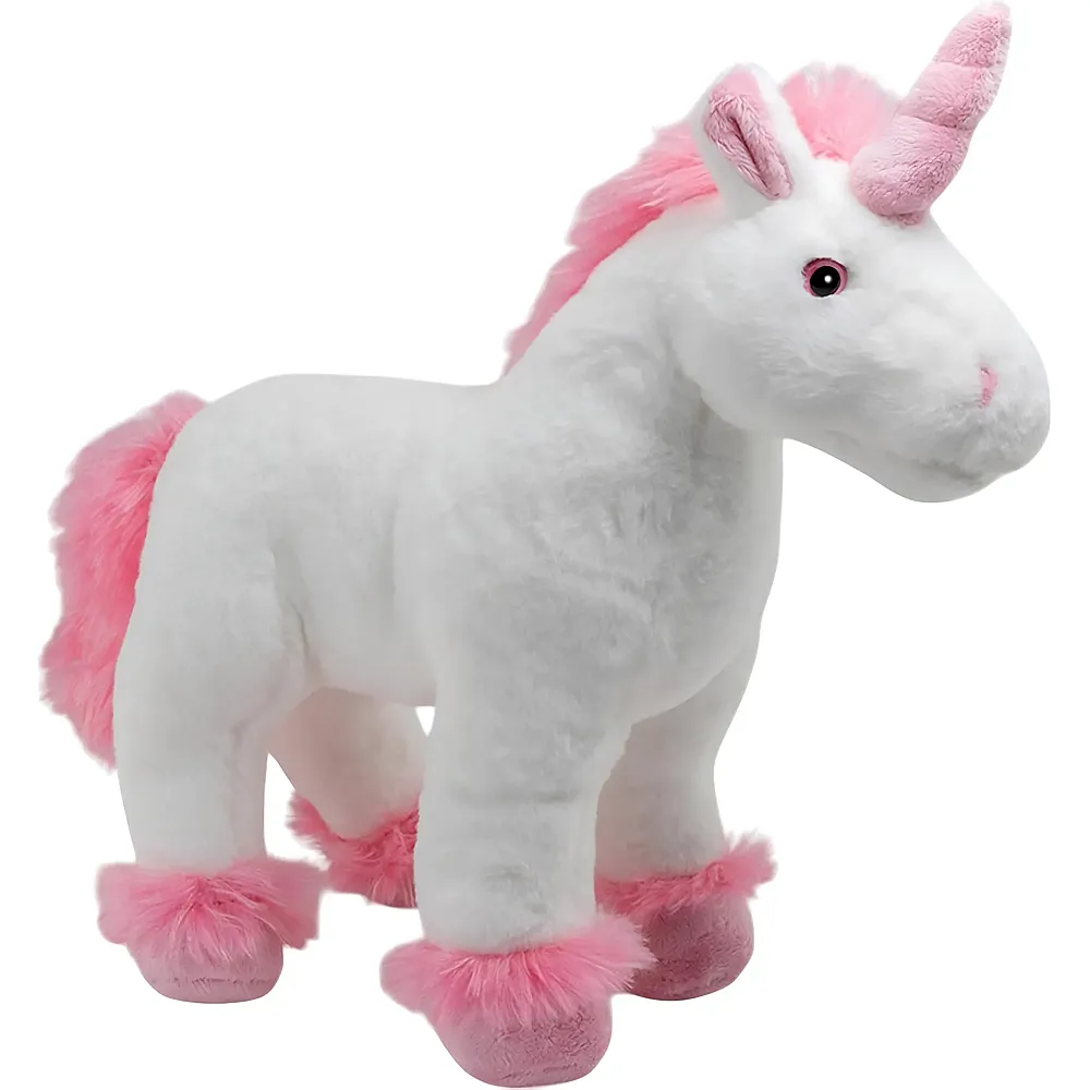 Carl Dick Einhorn stehend Weiss/Rosa - 35 cm - Diverse Tiere Pl�sch