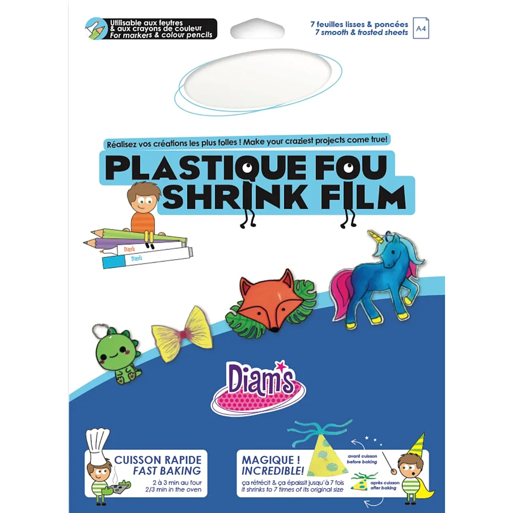 OZ International Diam's Plastique Fou 7 Feuilles : Transparent